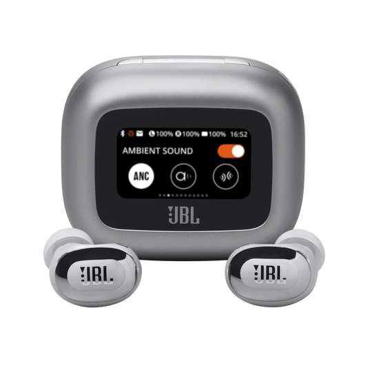 JBL Live Buds 3 - Silver - True wireless noise-cancelling bud-type earbuds - Hero